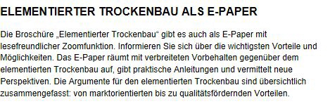 Text Infobrosch�re Komzet Trockenbau